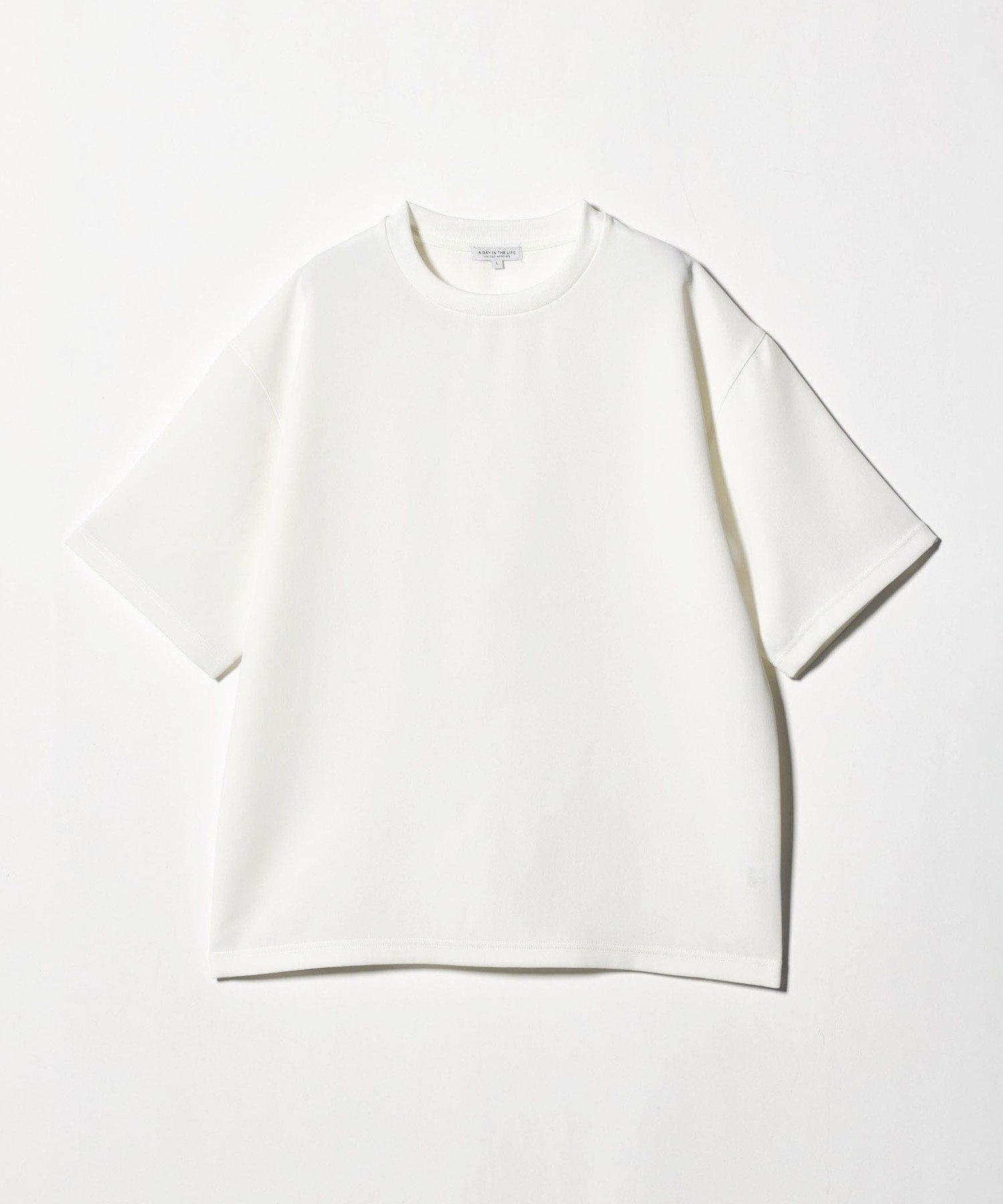 ウールライク ダブルクロス ワイドカットソー＜A DAY IN THE LIFE＞ ユナイテッドアローズ アウトレット トップス カットソー・Tシャツ ベージュ ブラック ホワイト