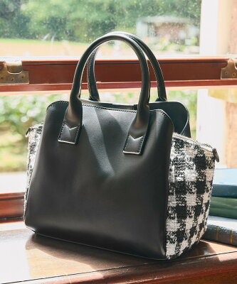 【SALE/50%OFF】31 Sons de mode 合皮×ツイードバッグ トランテアン ソン ドゥ モード バッグ ショルダーバッグ ブラック ベージュ【送料無料】