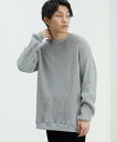 ビームス BEAMS HEART MEN BEAMS HEART / 起毛 ワッフル クルーネック カットソー ビームス ハート トップス カットソー・Tシャツ ベージュ ホワイト【送料無料】