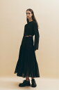 【SALE／40%OFF】LE CIEL BLEU LE CIEL BLEU/ランダムプリーツロングスカート / Random Pleated Long Skirt ルシェルブルー スカート ロング・マキシスカート ブラック【送料無料】