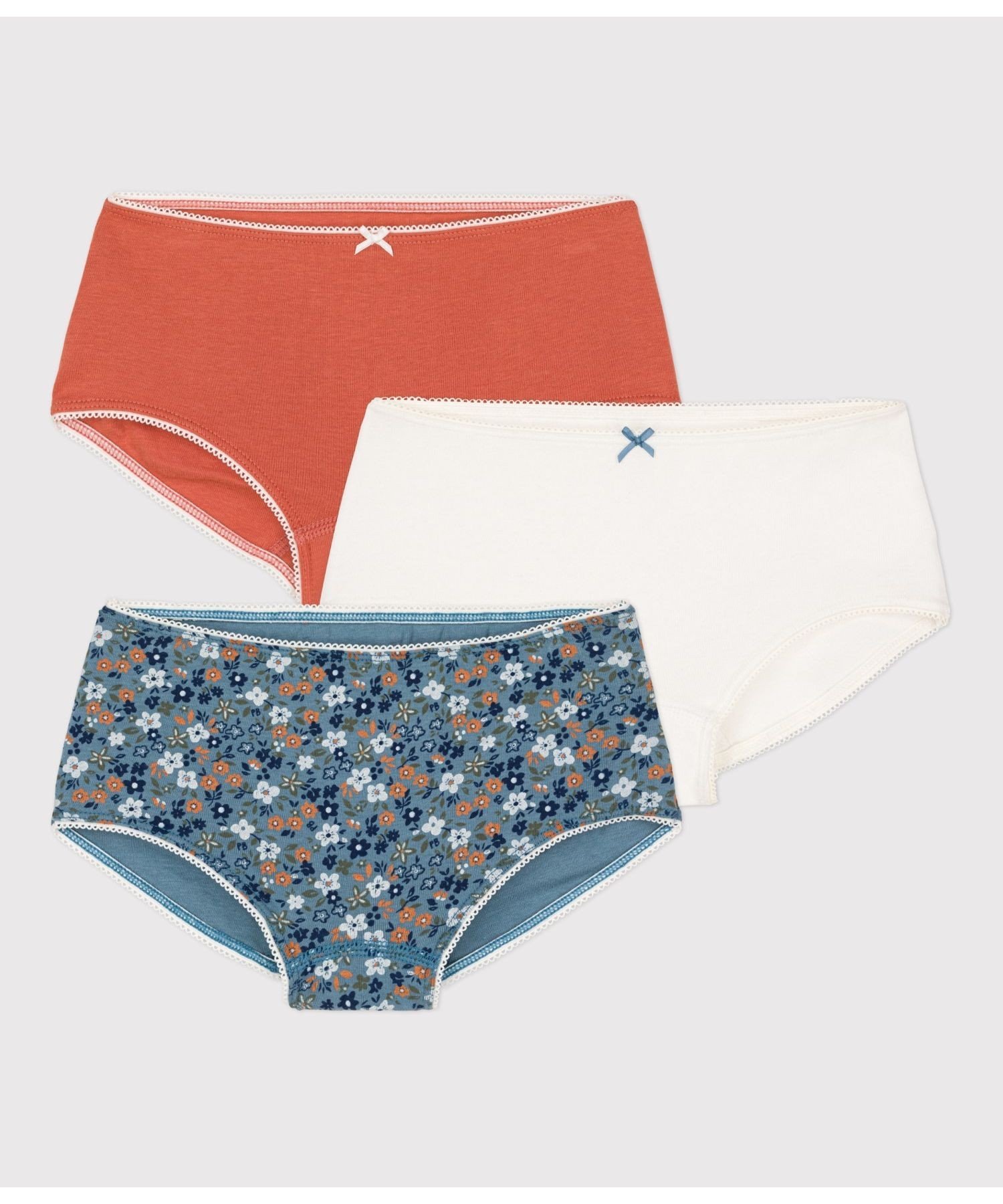 【SALE／20%OFF】PETIT BATEAU ボクサーショーツ3枚組 プチバトー インナー・ルームウェア ショーツ