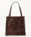 GRACE CONTINENTAL Carving Tote Bag グレースコンチネンタル バッグ トートバッグ ブラウン ブラック【送料無料】