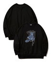 【SALE/10%OFF】HOOK HOOK -original-/かわいいネコパッチワーク刺繍フリンジスウェット アイモハ トップス スウェット・トレーナー ...