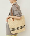【SALE/20%OFF】le.coeur blanc 《WEB限定アイテム》ラインボーダーペーパートートバッグ ルクールブラン バッグ トートバッグ【送料無料】