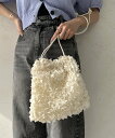 【SALE/62%OFF】Thevon. シアージャガード巾着バッグ ゼヴォン バッグ トートバッグ ブラック ホワイト