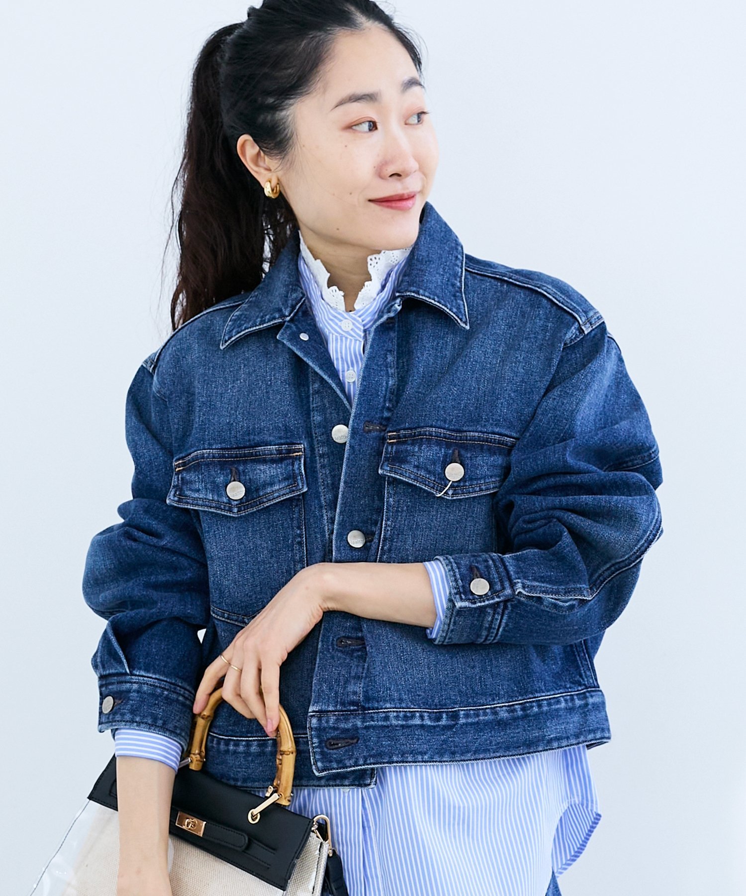 le.coeur blanc HealthyDENIMヘルシーデニムDatesBigjacket ルクールブラン ジャケット・アウター デニムジャケット ブルー【送料無料】