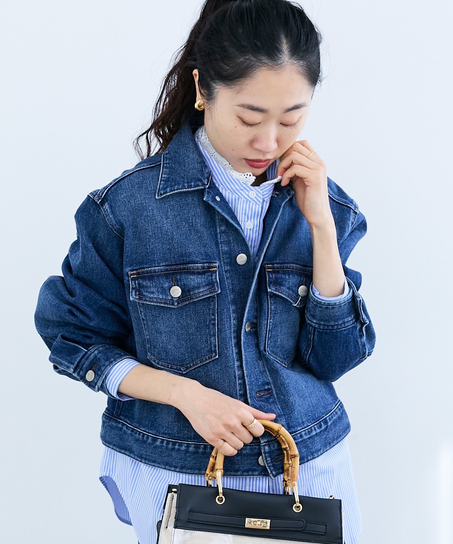 le.coeur blanc HealthyDENIMヘルシーデニムDatesBigjacket ルクールブラン ジャケット・アウター デニムジャケット ブルー【送料無料】