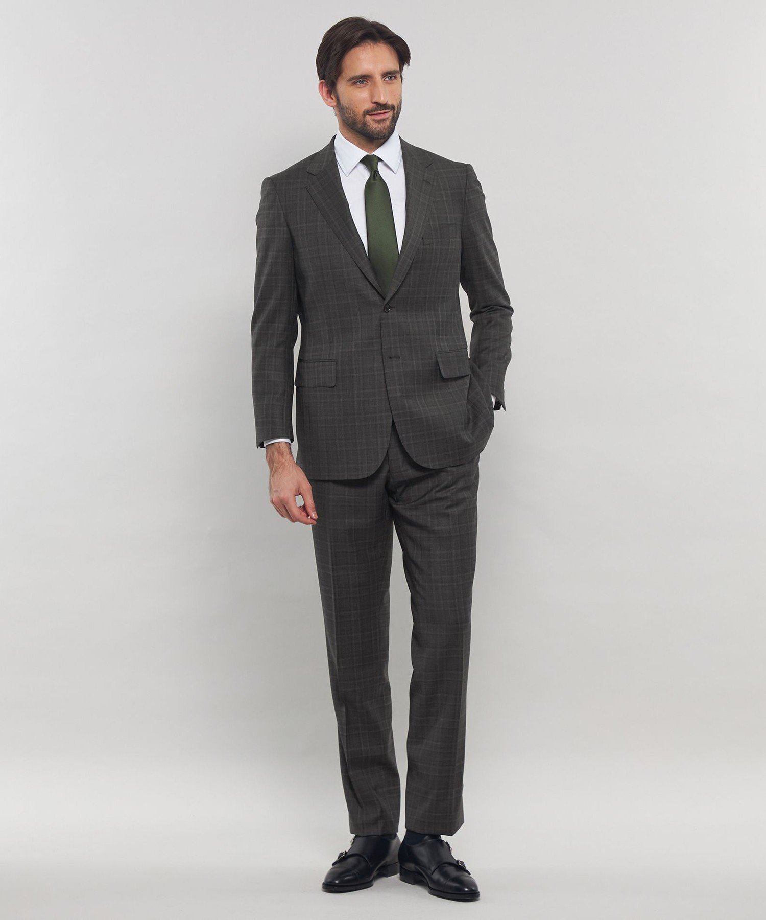 【SALE／30%OFF】MACKINTOSH LONDON 【OX BRIDGE】【DORMEUIL/ドーメル】コンビネーションチェックスーツ マッキントッシュ ロンドン スーツ・フォーマル スーツジャケット グレー【送料無料】