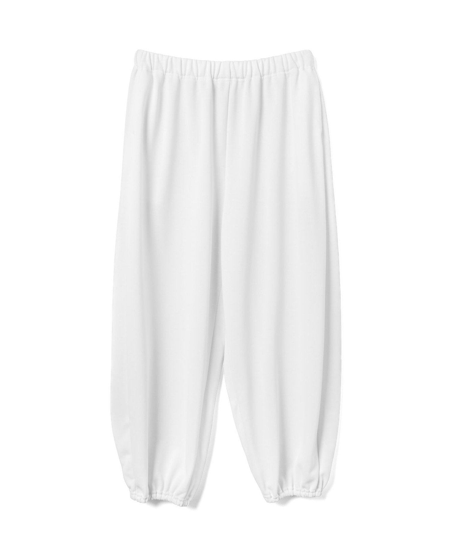 mizuiro ind mizuiro ind ドライフレンチテリードローストリングヘムパンツ マーコート パンツ その他のパンツ ホワイト グレー ブラック