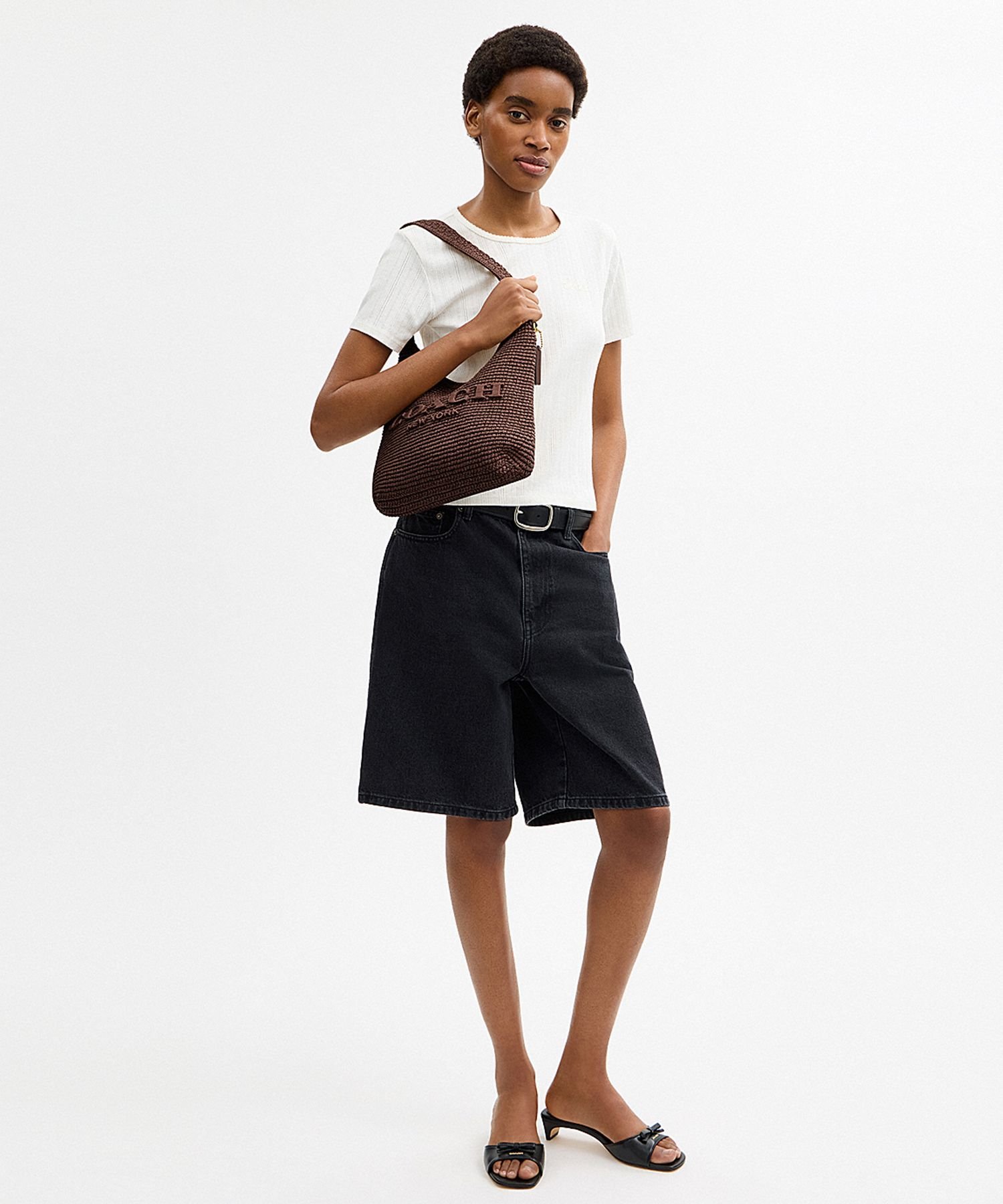 COACH 【公式】ブルックリン ショルダー バッグ 28(かごバッグ) コーチ バッグ か...