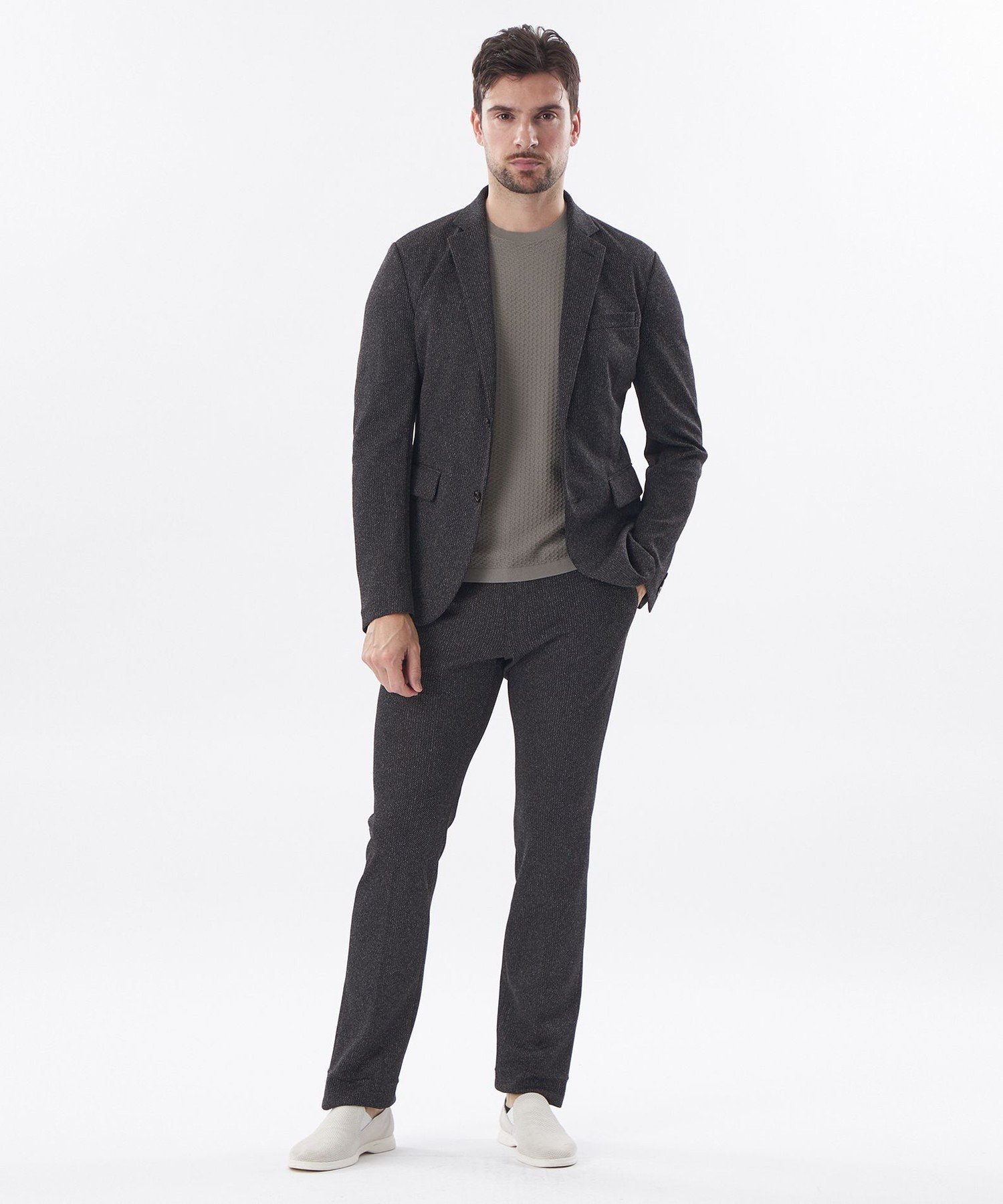 EPOCA UOMO 【セットアップ対応】ラッセルジャージージャケット エポカ ジャケット・アウター テーラードジャケット・ブレザー グレー【送料無料】