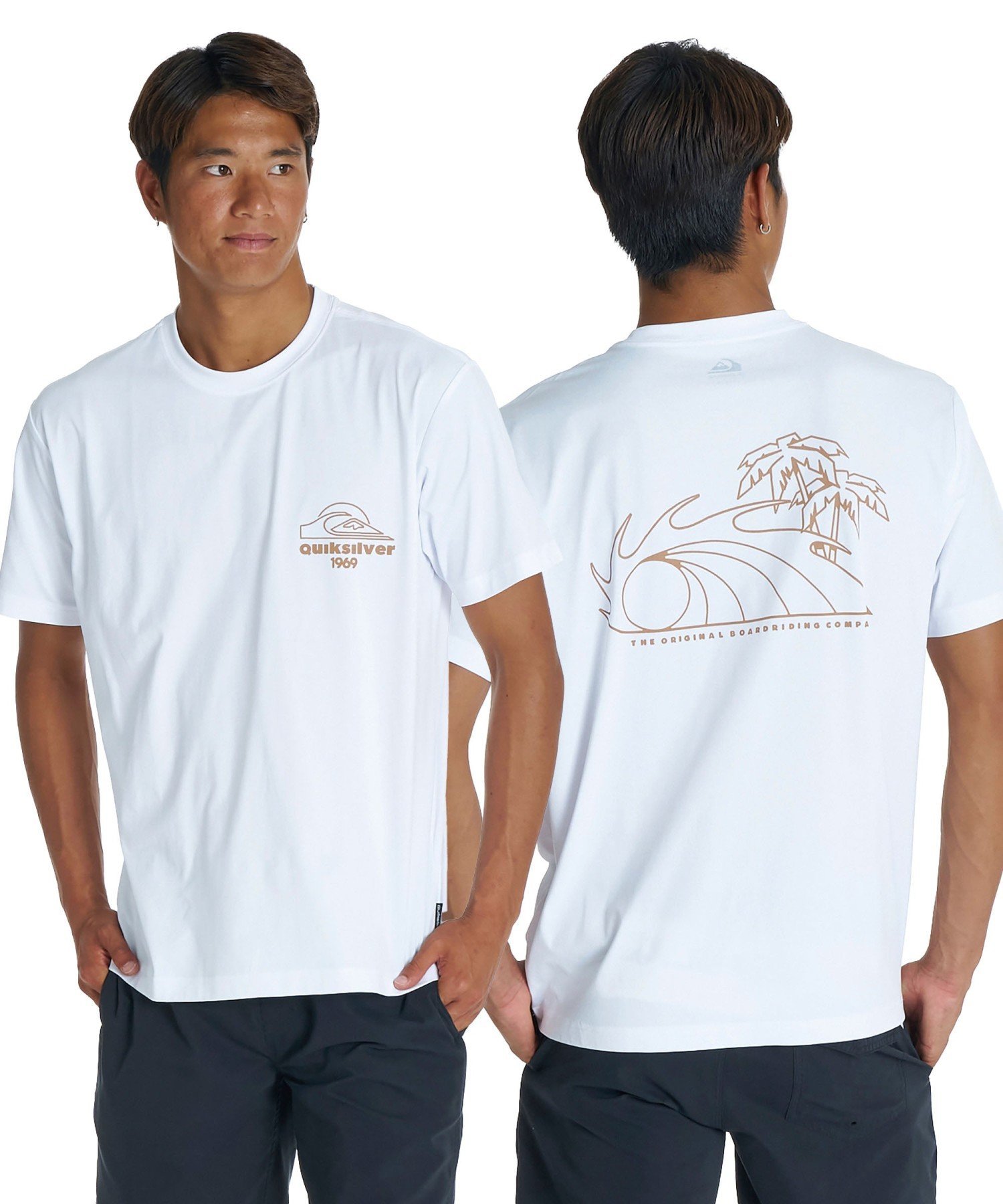 QUIKSILVER NATURE NOMAD SS 【2026年夏モデル】 クイックシルバー トップス カットソー・Tシャツ ブラック ホワイト