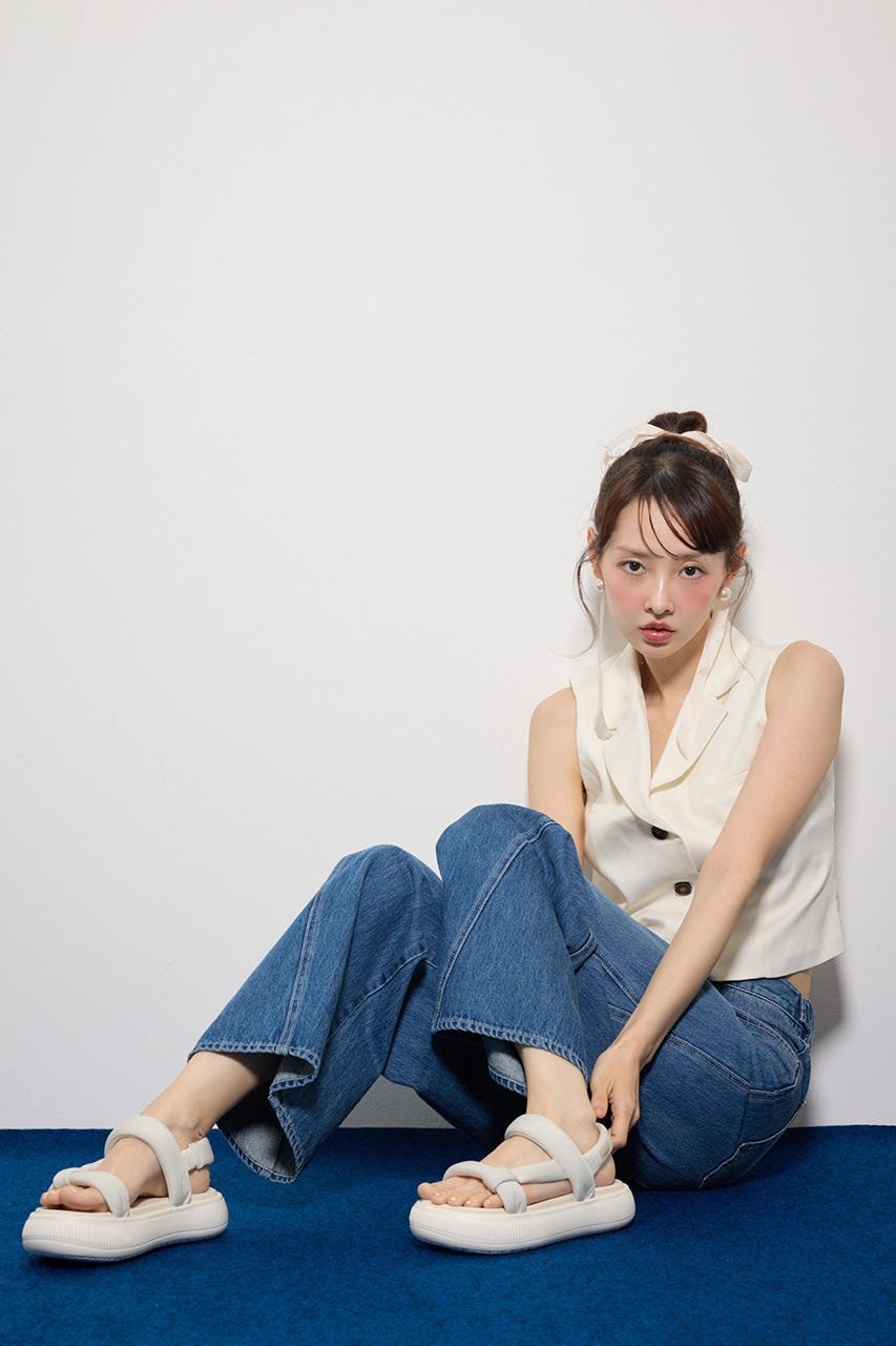 rienda 【PUMA】マユサマーサンダル リエンダ シューズ・靴 サンダル ホワイト ブラック