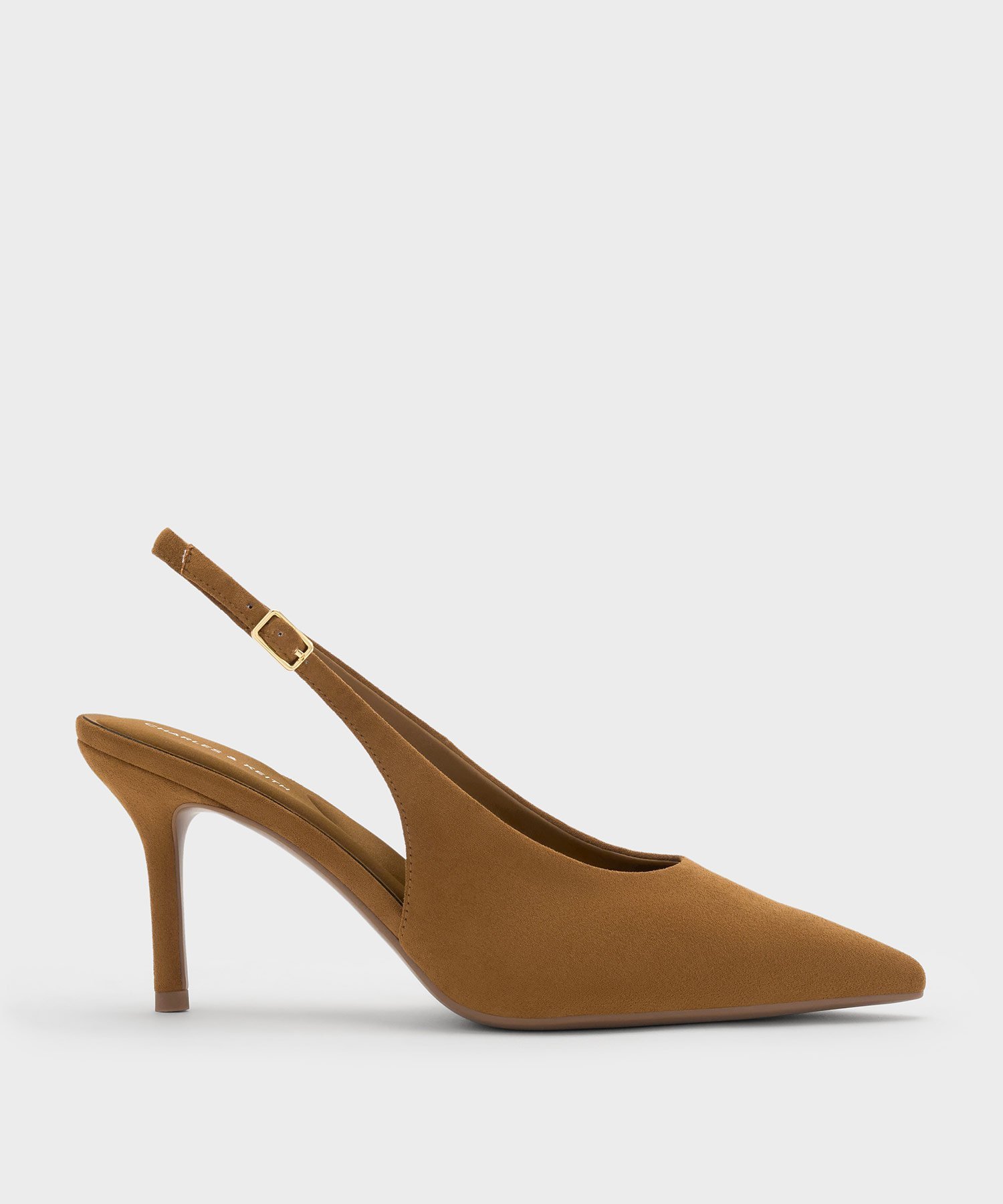 CHARLES & KEITH Emelia エメリア スリングバックパンプス チャールズアンドキース シューズ・靴 パンプス ブラウン【送料無料】