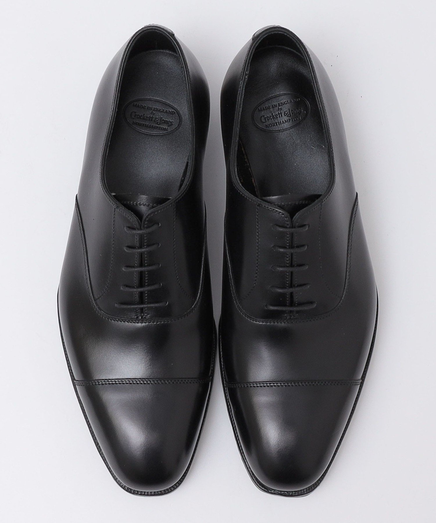 SHIPS MEN Crockett&Jones: ハンドグレードコレクション AUDLEY 3 ストレートチップ シップス シューズ・靴 レースアップ・ドレスシューズ ブラック【送料無料】