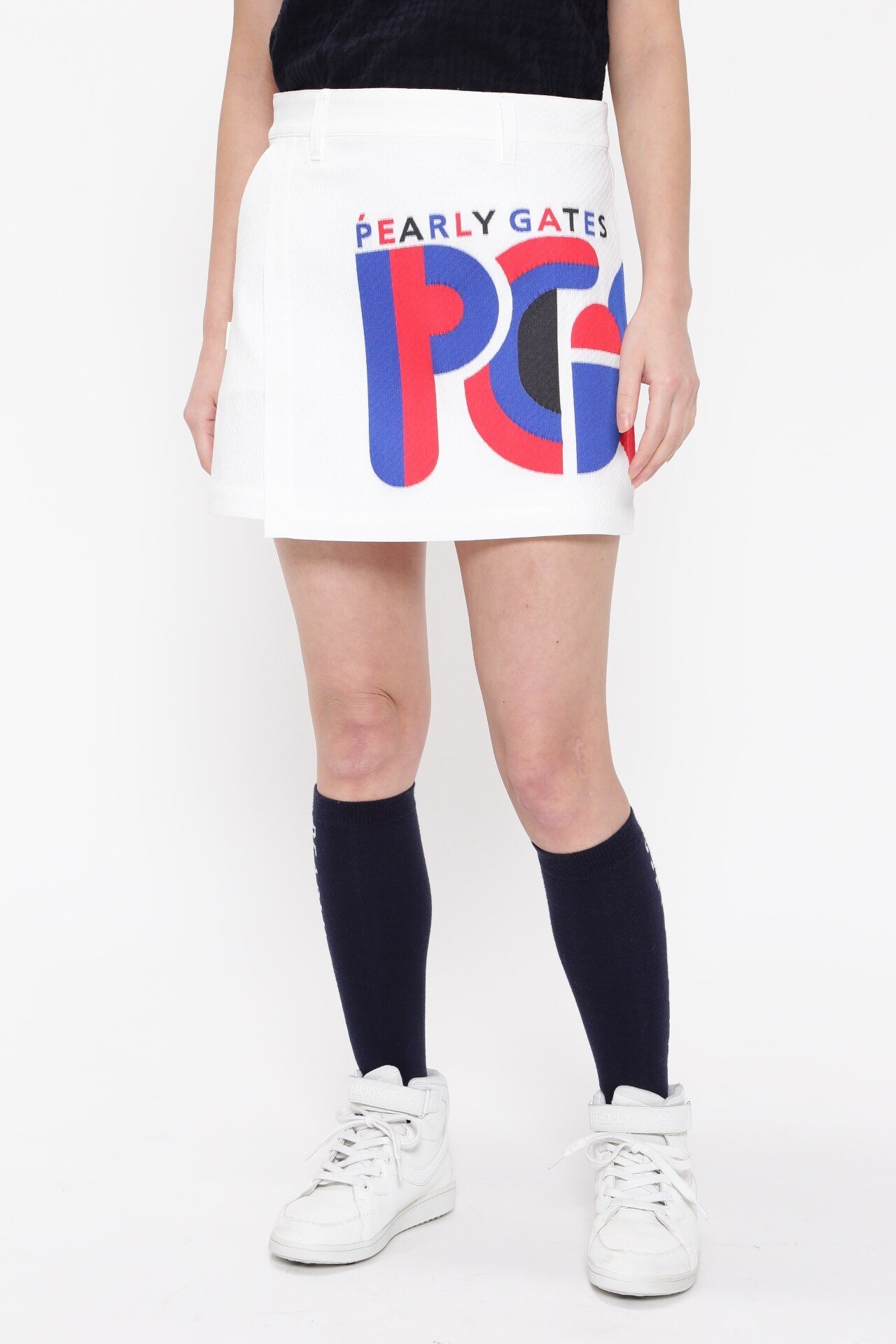 【SALE／70%OFF】PEARLY GATES BIGロゴ柄ジャガード スカート パーリーゲイツ スカート その他のスカート ホワイト ピンク【送料無料】