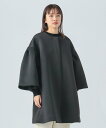 【SALE/60%OFF】BEAMS HEART WOMEN ボリューム袖 ダンボール ミドルコート きれいめ 25SS ビームス ハート ジャケット・アウター その他のジャケット・アウター ブラック ベージュ【送料無料】