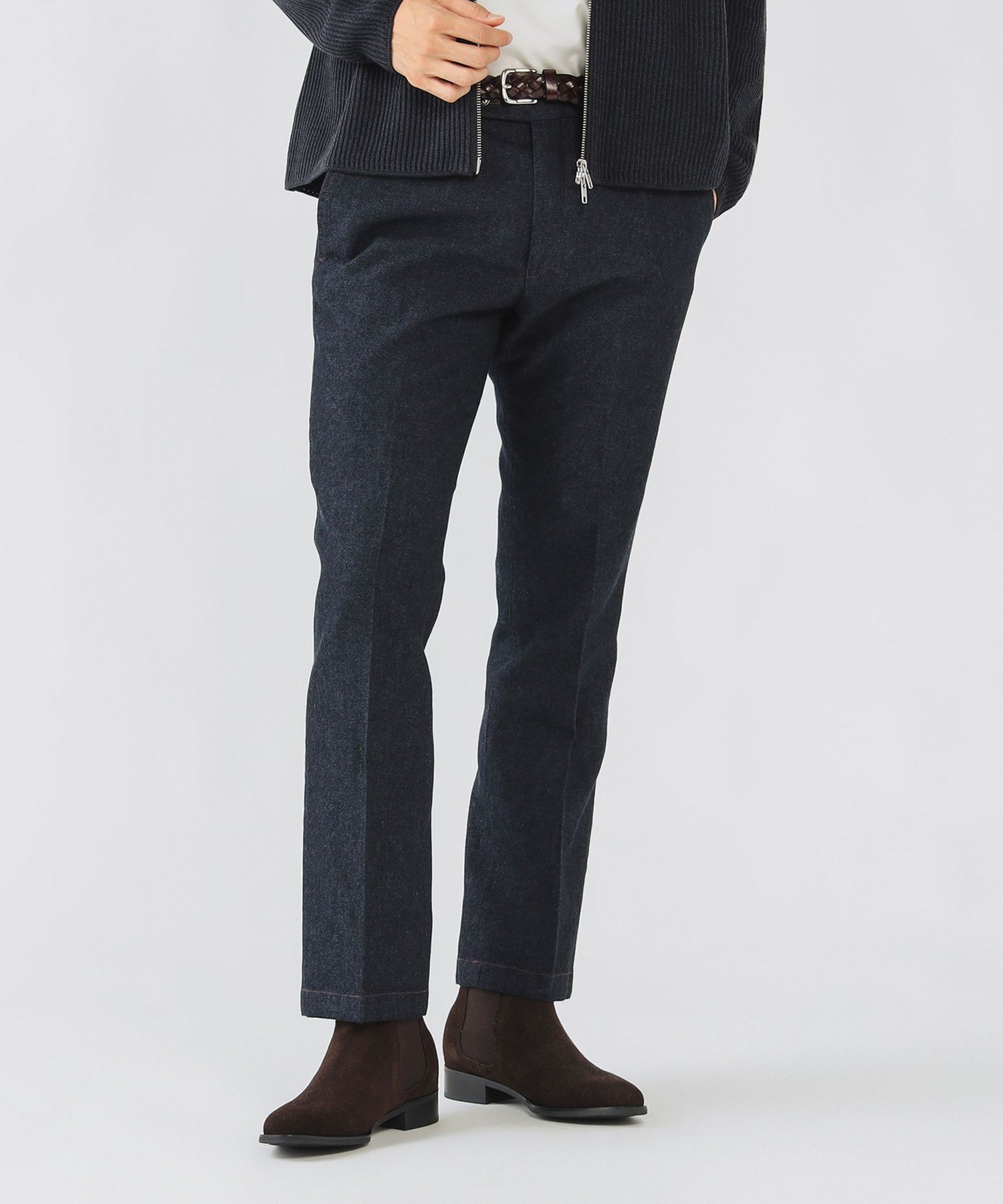 BEAMS HEART MEN ヴィンテージ デニム調 ノープリーツパンツ ビームス ハート パンツ その他のパンツ ネイビー【送料無料】