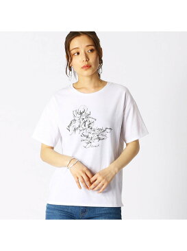 COMME CA ISM グラフィカルTシャツ コムサイズム カットソー Tシャツ イエロー ホワイト ブラック グリーン