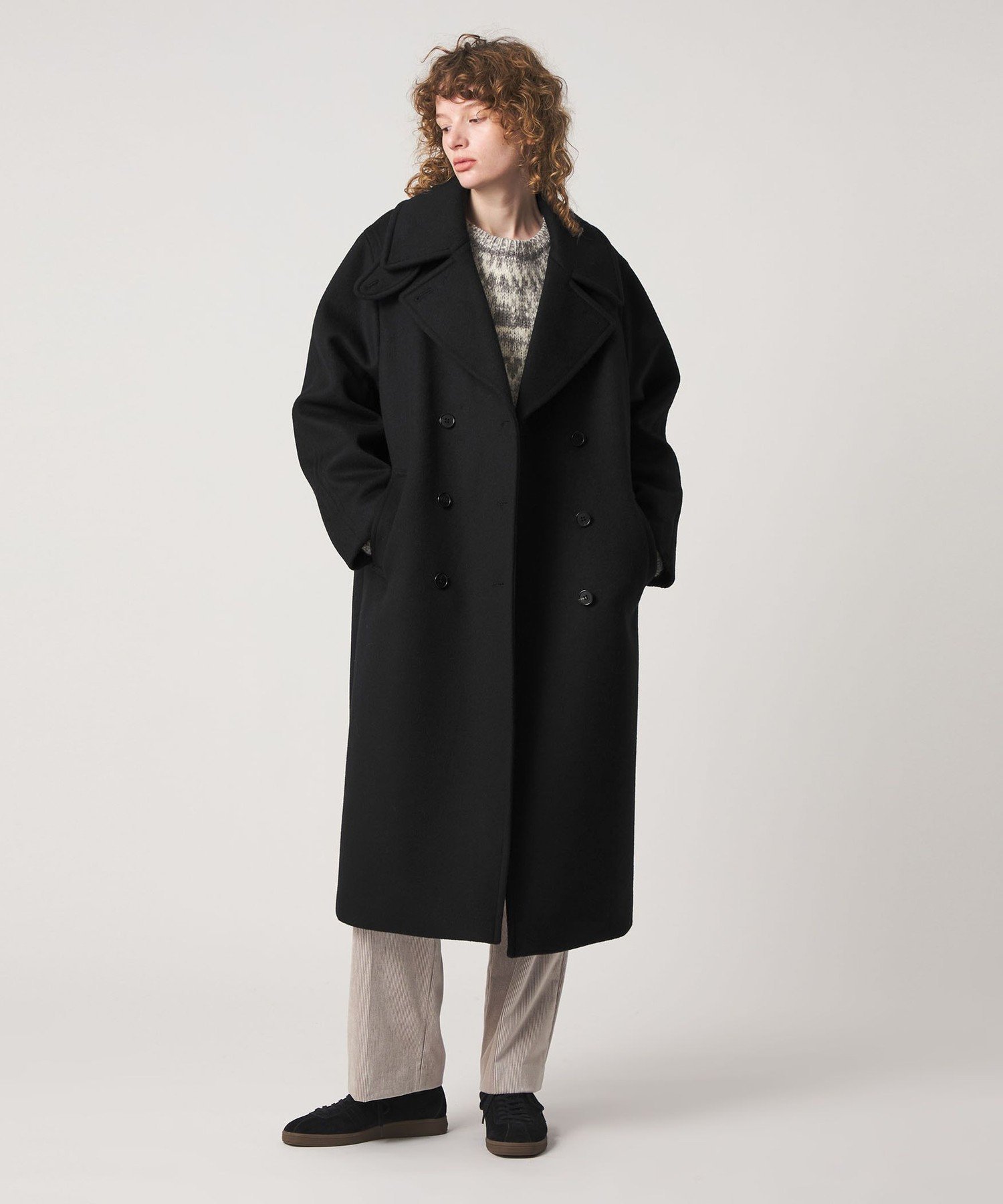 【SALE／40%OFF】Steven Alan ＜Steven Alan＞ダブル ブレスト ロングコート ユナイテッドアローズ アウトレット ジャケット・アウター その他のジャケット・アウター ブラック【送料無料】 stylife-15718741 Rakuten Fashion サンプル画像2