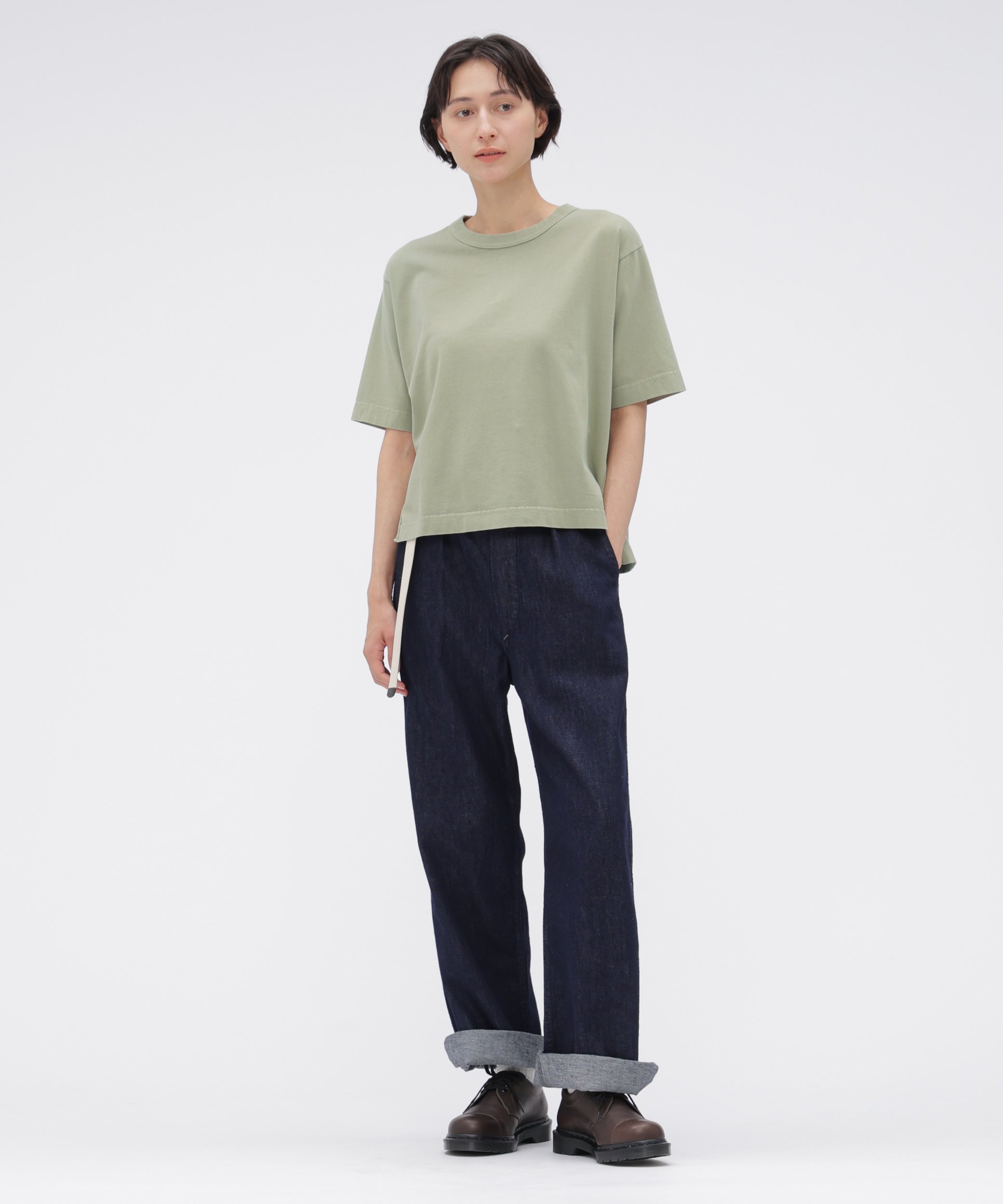 MHL. FADED ROUGH COTTON JERSEY TOP マーガレット・ハウエル トップス カットソー・Tシャツ