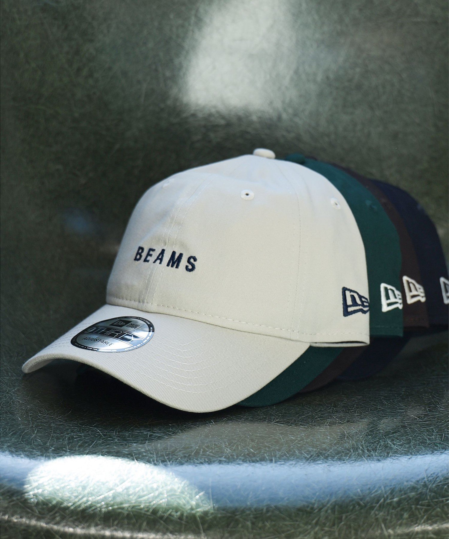 BEAMS NEW ERA * BEAMS / 別注 930 BEAMS Logo Cap ビームス メン 帽子 キャップ グレー ブラウン グリーン ネイビー【送料無料】