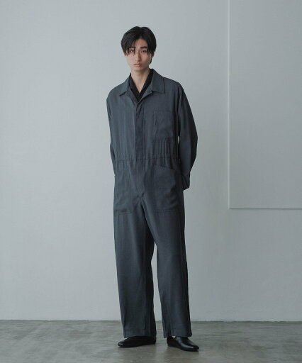 ADAM ET ROPE' HOMME 【WEB限定】リネンミックス オールインワン / ユニセックス アダムエロペ オールインワン・オーバーオール オールインワン・つなぎ ブラック ブラウン【送料無料】 ADAM ET ROPE' HOMME 【WEB限定】リネンミックス オールインワン / ユニセックス アダムエロペ オールインワン・オーバーオール オールインワン・つなぎ ブラック ブラウン【送料無料】