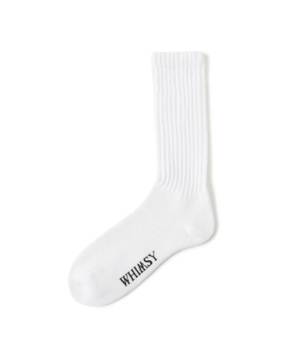 BEAMS T WHIMSY SOCKS / LOOSE GAUGE RIB SOCKS ビームスT 靴下・レッグウェア 靴下 ホワイト ブラック BEAMS T WHIMSY SOCKS / LOOSE GAUGE RIB SOCKS ビームスT 靴下・レッグウェア 靴下 ホワイト ブラック