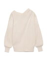 【SALE/30%OFF】SNIDEL アシメレースコンビニットプルオーバー スナイデル ニット ニットその他 ホワイト ピンク【送料無料】