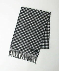 Gun Club Check Wool Scarf 3236-699-1017 32366991017: Black Gun Club Check Wool Scarf 3236-699-1017 32366991017: Black