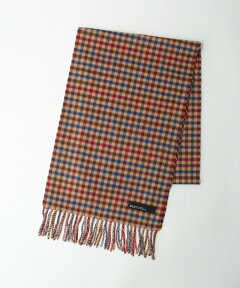 Gun Club Check Wool Scarf 3236-699-1017 32366991017: Mocha Gun Club Check Wool Scarf 3236-699-1017 32366991017: Mocha