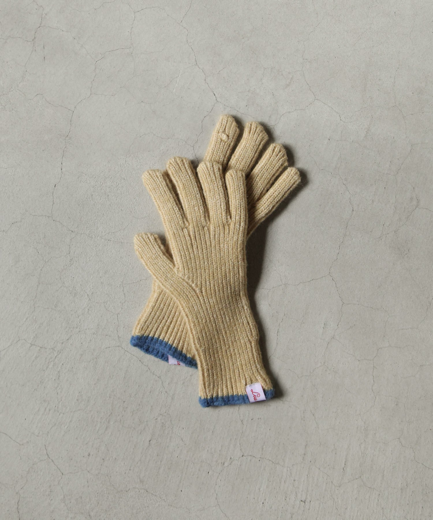 【SALE／13%OFF】Chillfar カラーラインリブニット手袋 チルファー ファッション雑貨 手袋 ホワイト グレー レッド ブルー ブラウン