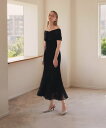 【SALE/5%OFF】Leja LEJA-2WAYレース花柄オフショルダーマーメイドロングドレス レジャ ワンピース・ドレス ドレス グレー ブラック【送料無...