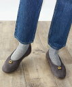 【SALE/50%OFF】Fin ゴールドモチーフフラットシューズ フィン シューズ・靴 パンプス ブラック グレー ネイビー【送料無料】