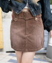 【SALE/72%OFF】WEGO LADY'S ヴィンテージウォッシュコーデュロイミニスカート ウィゴー スカート ミニスカート ベージュ