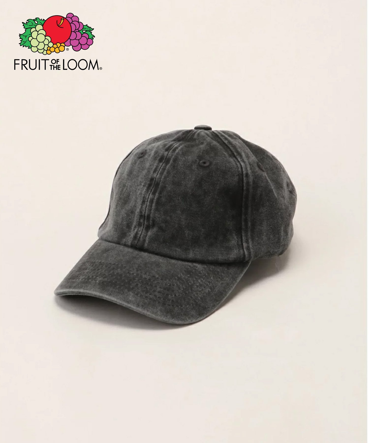FRUIT OF THE LOOM FRUIT OF THE LOOM/(U)FTL Baseball Low Cap Pigment ハンドサイン 帽子 キャップ ベージュ ブラック レッド パープル