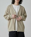 【SALE/50%OFF】coen 【RIB TECHシリーズ】ライトVネックカーディガン コーエン トップス カーディガン ネイビー ブラック ホワイト ベー...