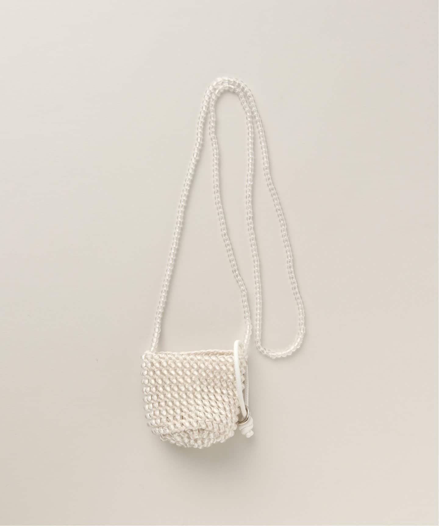 Spick & Span 【ESLOW / エスロー】 BEADS MINI BUCKET BAG スピックアンドスパン アクセサリー・腕時計 イヤリング・イヤーカフ ブラウン【送料無料】