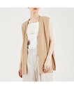 【SALE/30%OFF】qualite レーヨンストレッチジレ カリテ トップス その他のトップス ブラック ベージュ【送料無料】