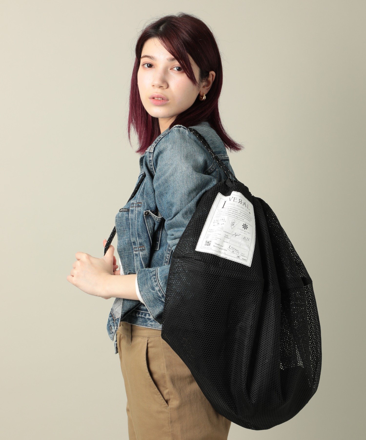 LIVERAL LIVERAL/(U)Ougi 3WAYショルダー&ナップサック&レジャーシート セットアップセブン バッグ ショルダーバッグ ブラック