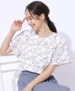 【SALE/20%OFF】SHOO・LA・RUE 【高レビュー/無理せずキレイ】線画フラワーが目を惹く フェミニンブラウス シューラルー トップス シャツ・ブラ...
