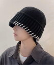 NOWLE NOWLE/(M)【NOWLE】ハンドステッチ ニット バケットハット チェルカ 帽子 ニット帽・ビーニー ブラック