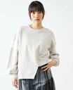 【SALE/50%OFF】Soffitto アシンメトリーキラキララメスウェット ソフィット トップス スウェット・トレーナー ホワイト グレー【送料無料】