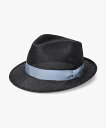 OVERRIDE OVERRIDE KENMA FEDORA COLOR RIBBON / オーバーライド オーバーライド 帽子 ハット ブラック ホワイト グ...
