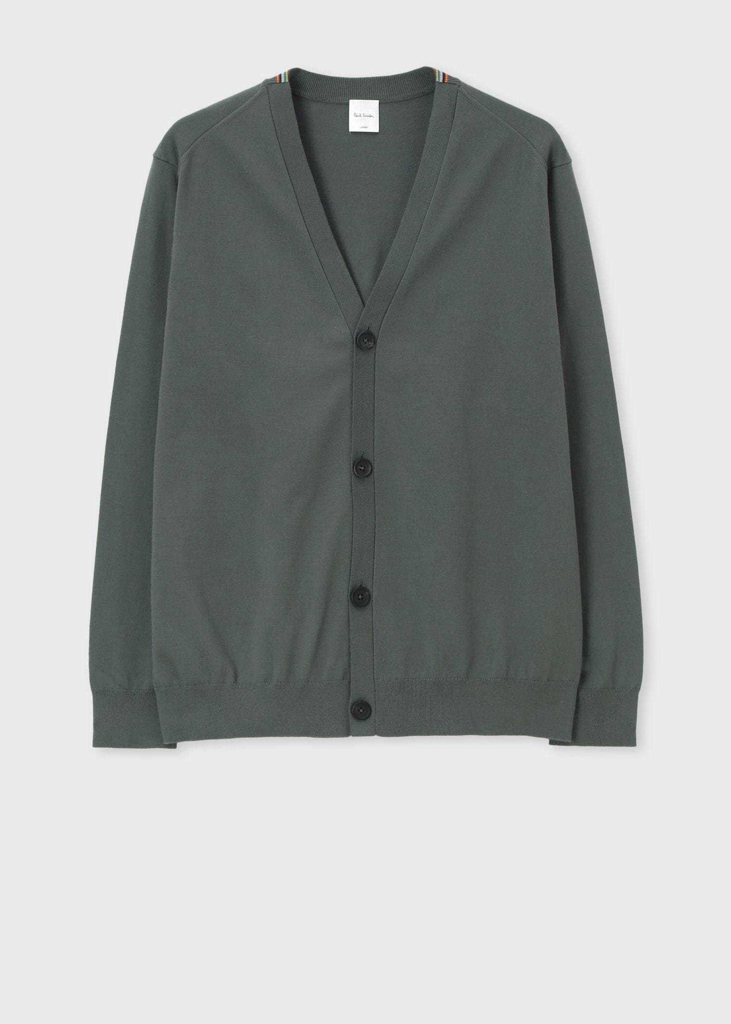 Paul Smith オーガニックコットン カーディガン ポール・スミス トップス ニット パープル カーキグリーン ネイビー イエロー【送料無料】
