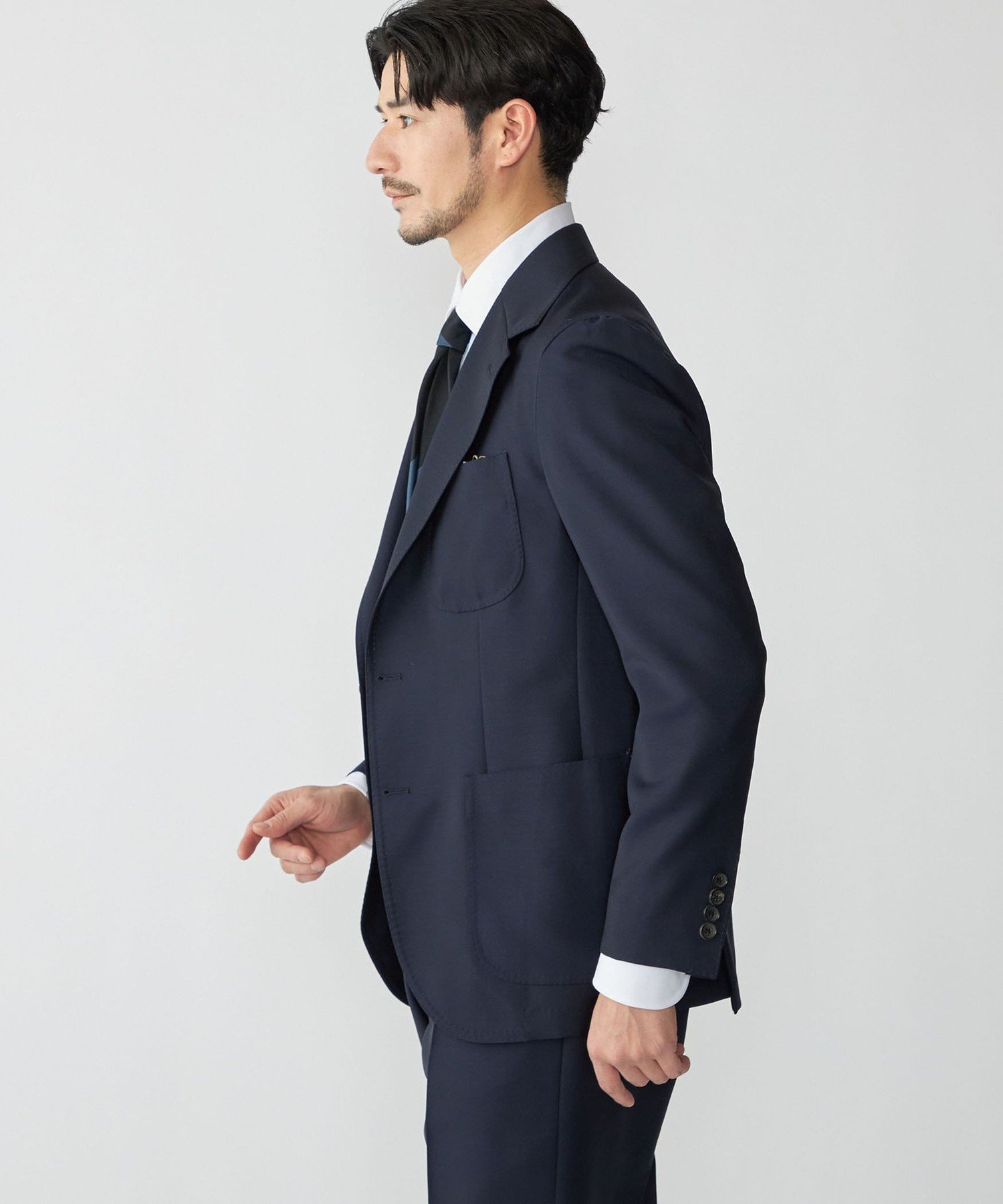 【SALE／30%OFF】SHIPS MEN 【SHIPS別注】Errico Formicola: ウール/モヘヤ トロピカル ジャケット シップス ジャケット・アウター テーラードジャケット・ブレザー ネイビー【送料無料】