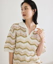 ROPE' 【COOHEM(コーヘン)】ZIGZAG SUKASHI KNIT PULLOVER【WEB・一部店舗限定】【一部別注カラー】/洗える ロペ トップ...