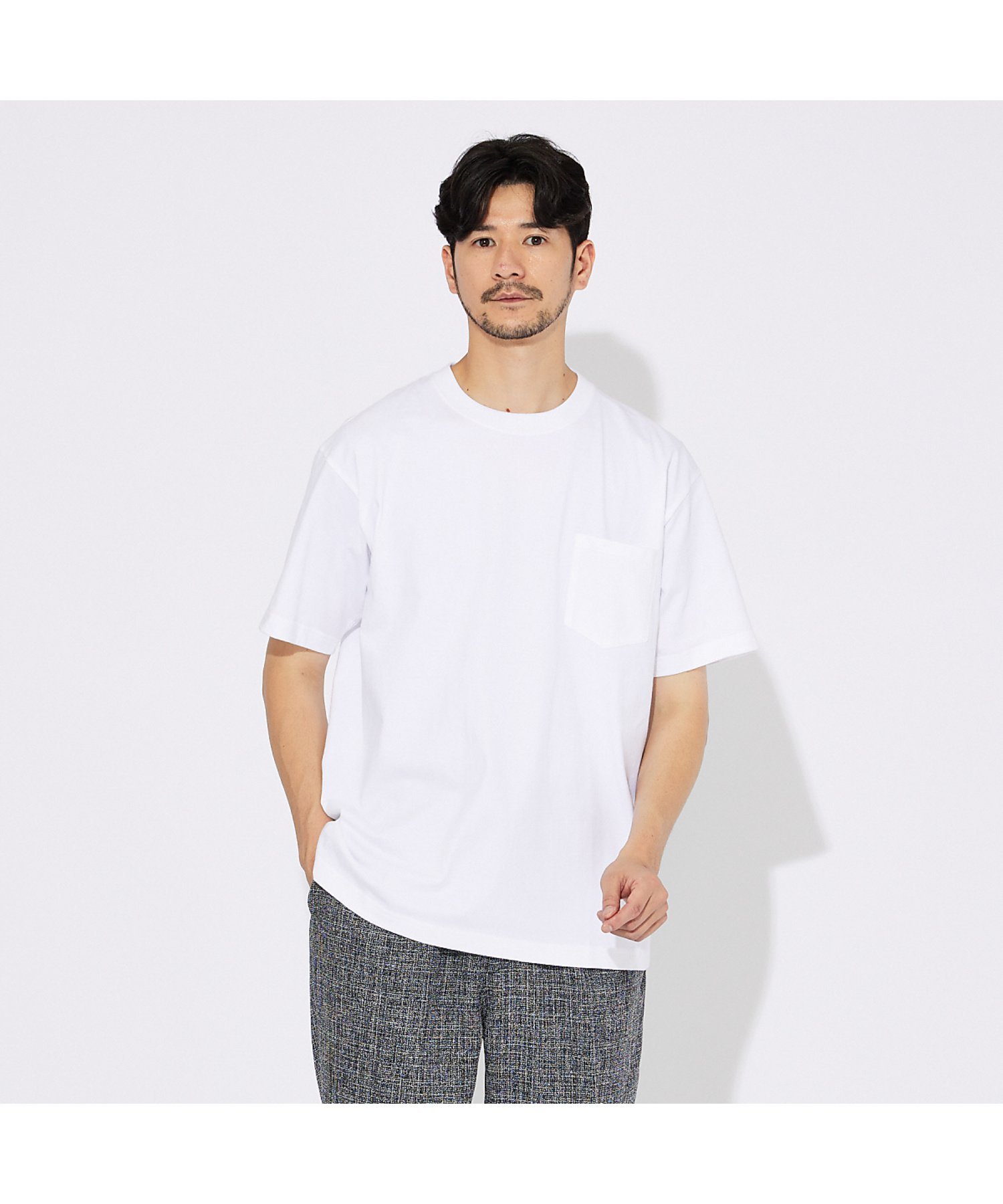 ABAHOUSE LASTWORD 【Hanes/ヘインズ】BEEFY-T / ポケットTシャツ / パックTシャツ アバハウス トップス カットソー・Tシャツ ホワイト ブラック