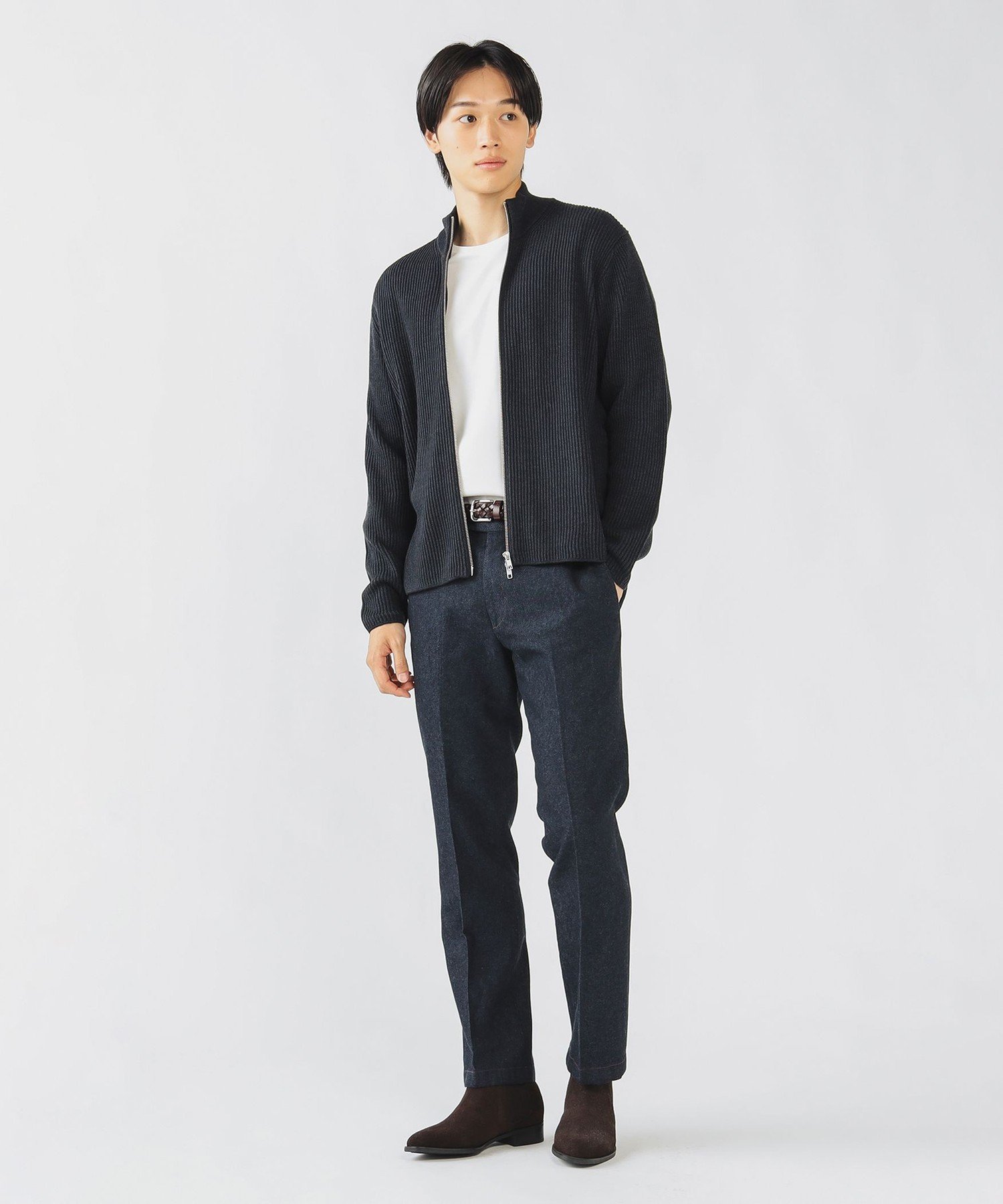 【SALE／30%OFF】BEAMS HEART MEN ドライバーズニット(S~XL) ビームス ハート トップス ニット グレー ブラック【送料無料】