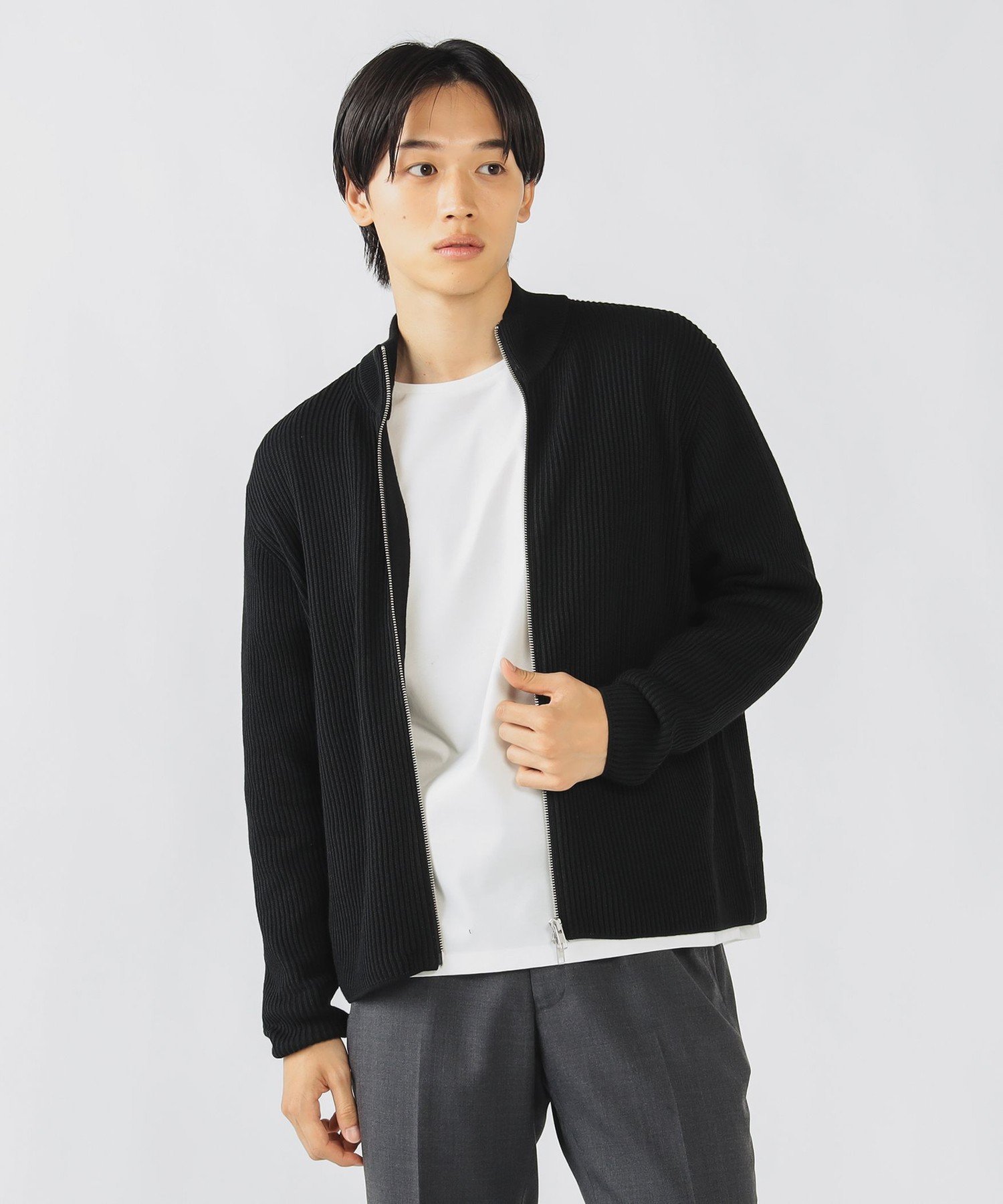 【SALE／30%OFF】BEAMS HEART MEN ドライバーズニット(S~XL) ビームス ハート トップス ニット グレー ブラック【送料無料】